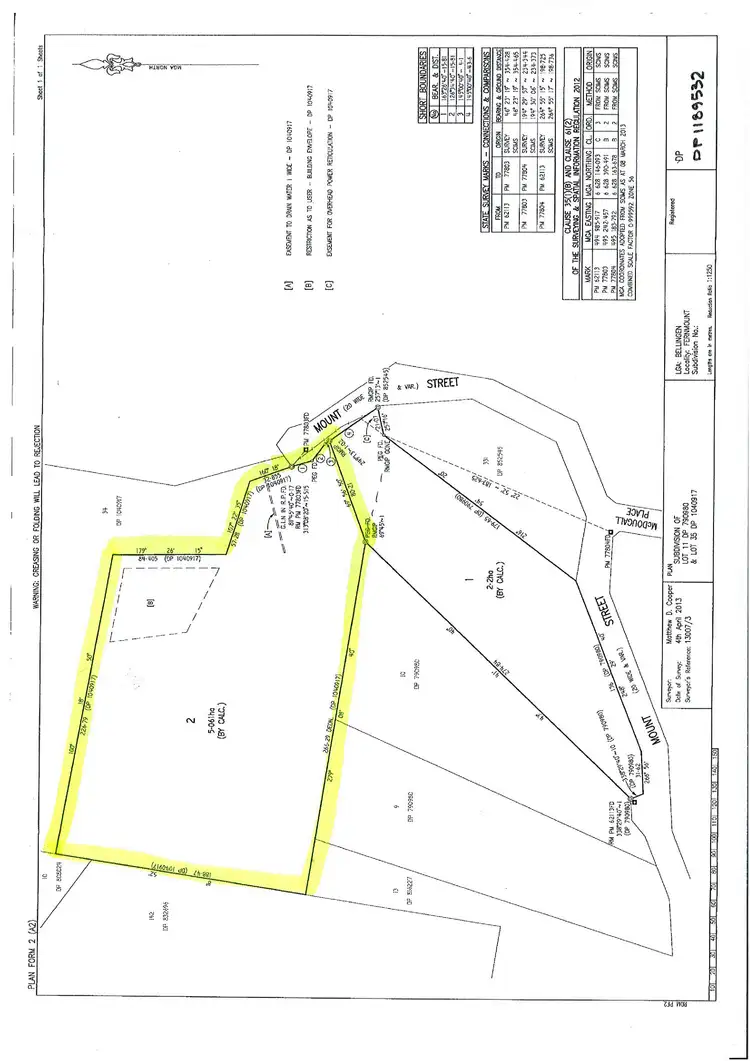 Floorplan of Homely land listing, 217 Mount St, Fernmount NSW 2454