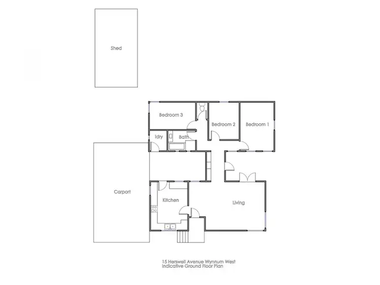 Floorplan of Homely house listing, 15 Herswell Avenue, Wynnum West QLD 4178