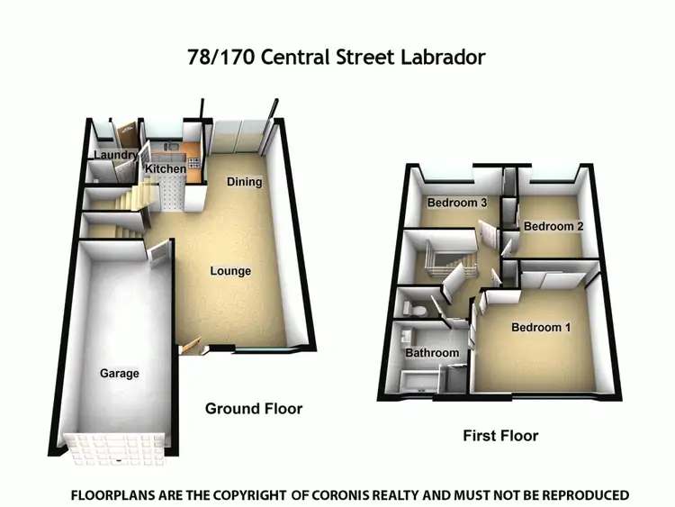 Floorplan of Homely unit listing, 78/170 Central Street, Labrador QLD 4215