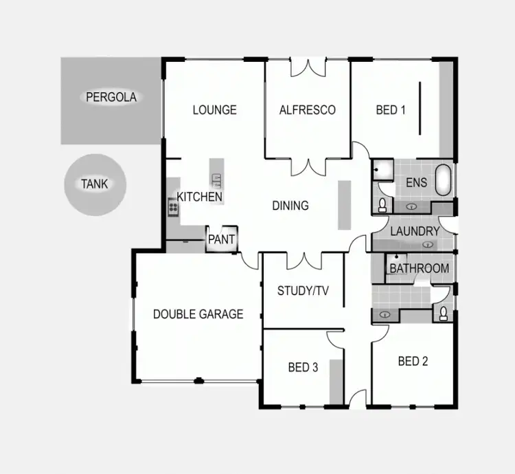 Floorplan of Homely house listing, 12 Greenridge Drive, Mount Gambier SA 5290