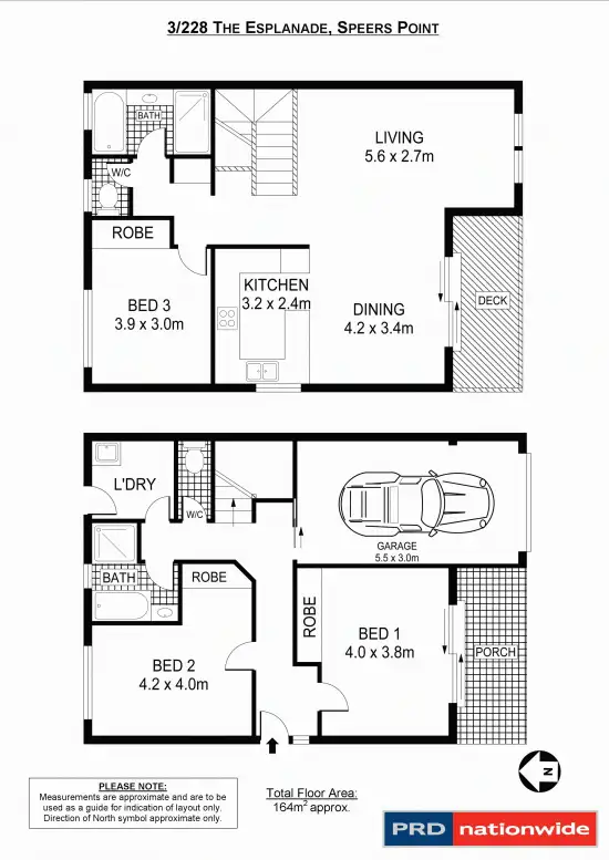 Floorplan of Homely townhouse listing, 3/228 The Esplanade, Speers Point NSW 2284