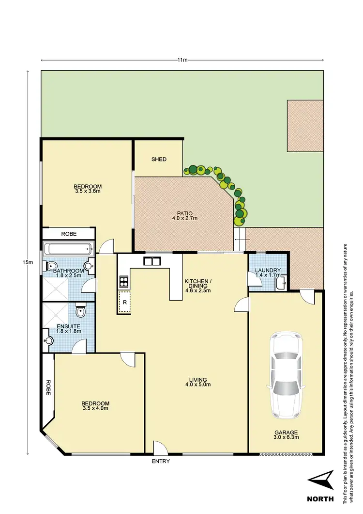Floorplan of Homely villa listing, 7/272 Flushcombe Road, Blacktown NSW 2148
