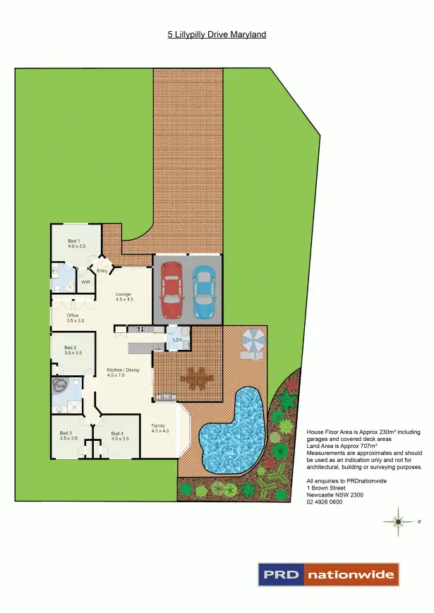 Floorplan of Homely house listing, 5 Lillypilly Drive, Maryland NSW 2287