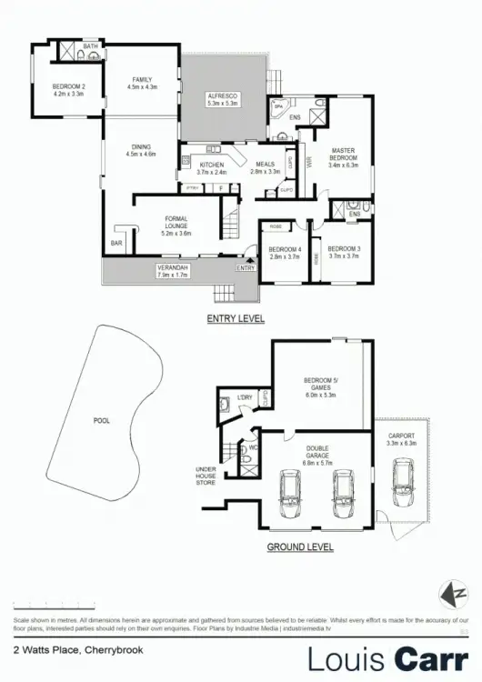 Floorplan of Homely house listing, 2 Watts place, Cherrybrook NSW 2126