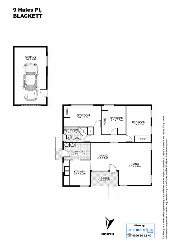 Floorplan of Homely house listing, 9 Hales Place, Blackett NSW 2770