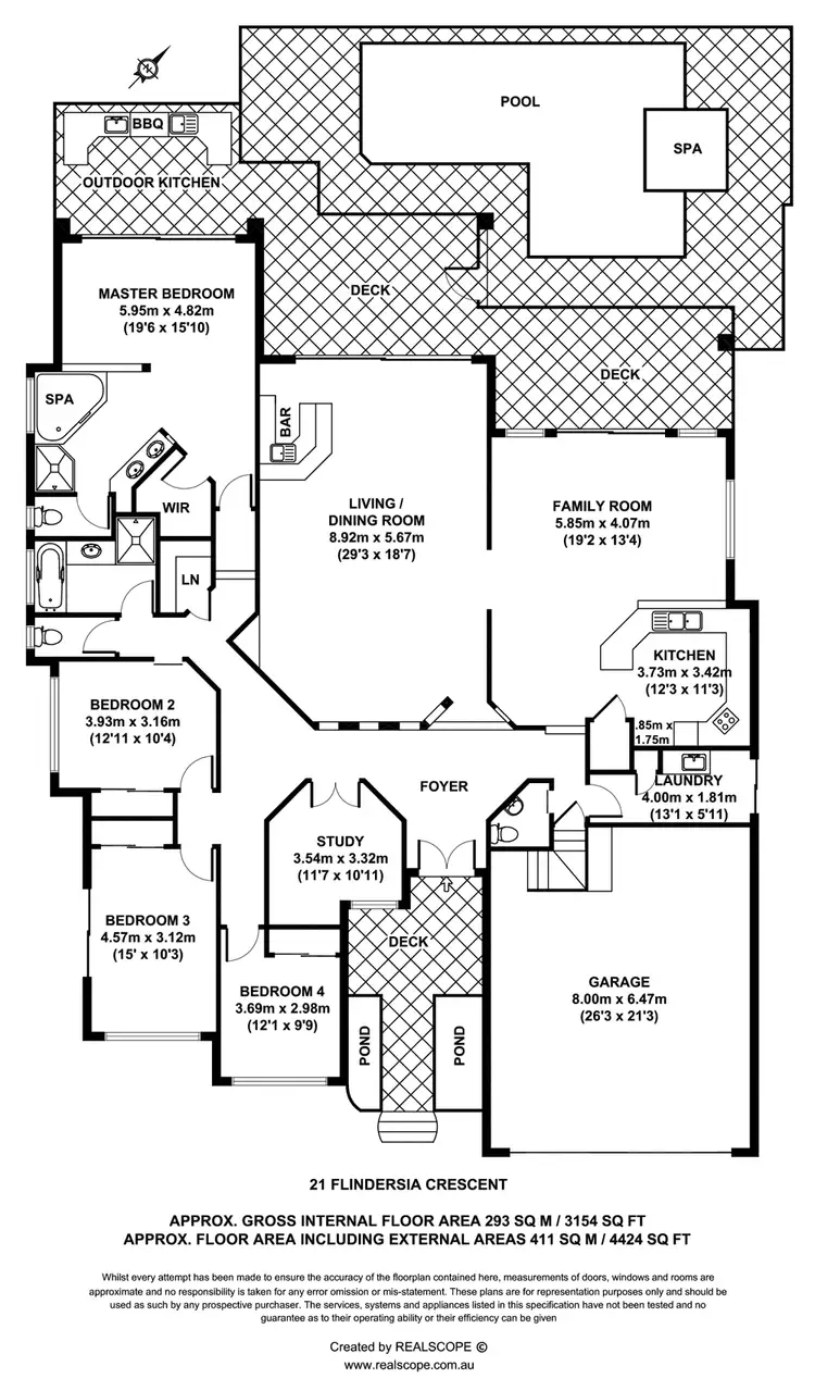 Floorplan of Homely house listing, 21 Flindersia Crescent, Seventeen Mile Rocks QLD 4073