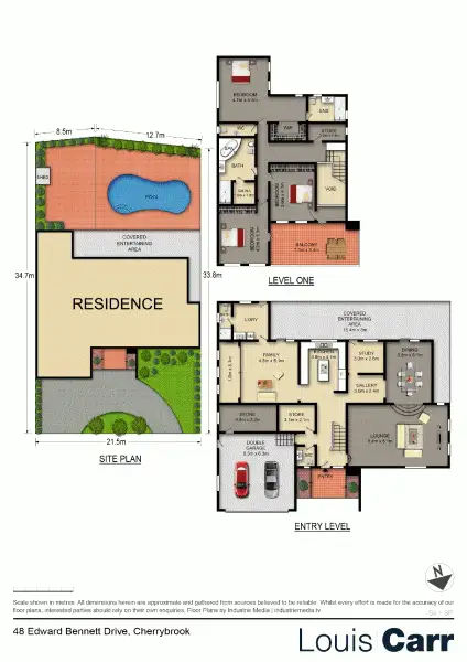 Floorplan of Homely house listing, 48 Edward Bennett Dr, Cherrybrook NSW 2126
