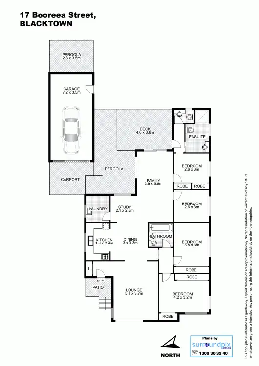 Floorplan of Homely house listing, 17 Booreea Street, Blacktown NSW 2148