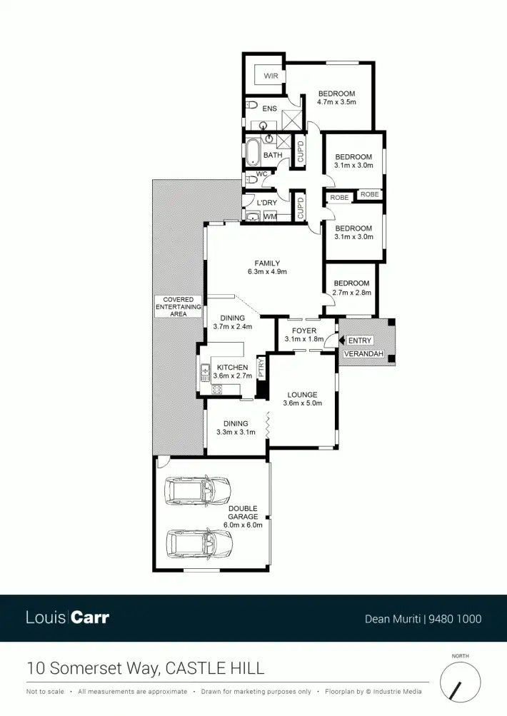 Floorplan of Homely house listing, 10 Somerset Way, Castle Hill NSW 2154