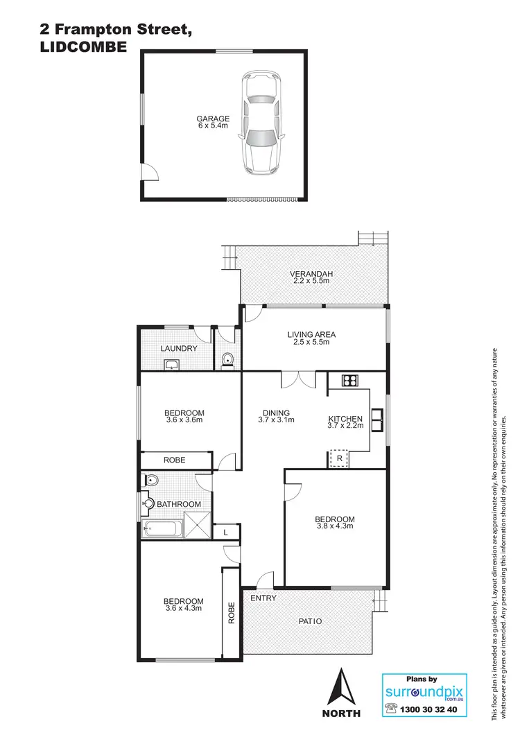 Floorplan of Homely house listing, 2 Frampton St, Lidcombe NSW 2141