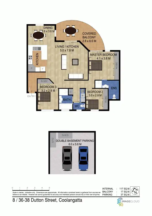 Floorplan of Homely unit listing, 8/36-38 Dutton Street, Coolangatta QLD 4225