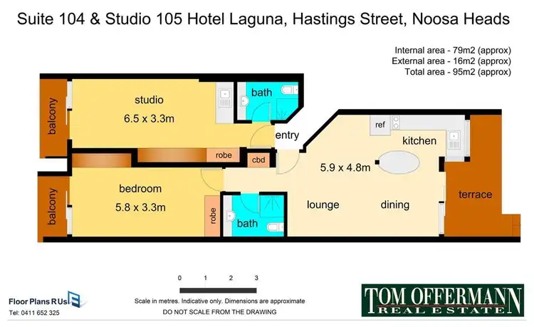 Floorplan of Homely unit listing, 104-105/6 Hastings Street, Noosa Heads QLD 4567