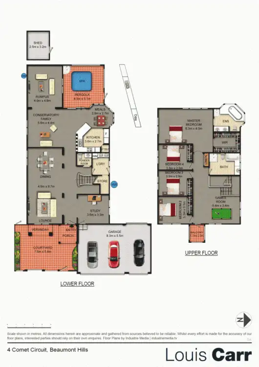 Floorplan of Homely house listing, 4 Comet Cct, Beaumont Hills NSW 2155