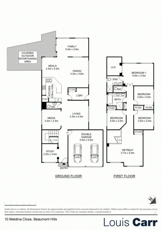 Floorplan of Homely house listing, 10 Melinda Close, Beaumont Hills NSW 2155