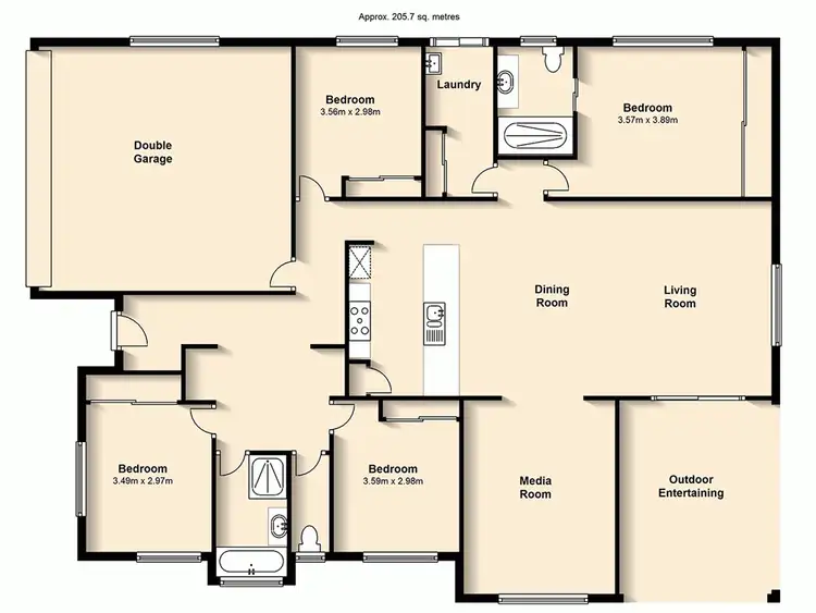 Floorplan of Homely house listing, 23 Ballyalla Crescent, Warner QLD 4500