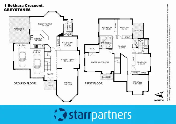 Floorplan of Homely house listing, 1 Bokhara Crescent, Greystanes NSW 2145