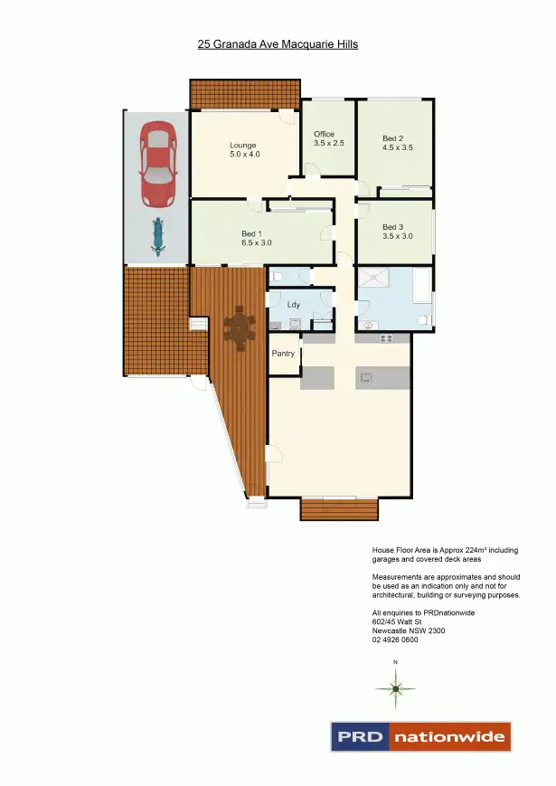 Floorplan of Homely house listing, 25 Granada Avenue, Macquarie Hills NSW 2285
