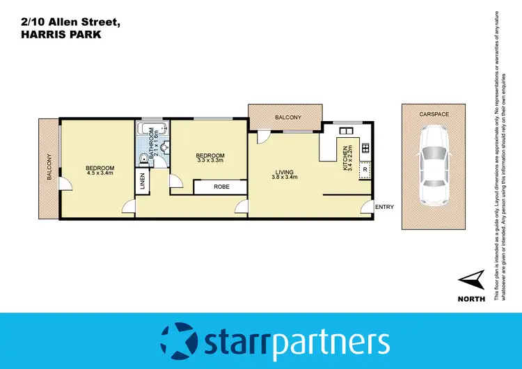 Floorplan of Homely unit listing, 2/10 Allen Street, Harris Park NSW 2150