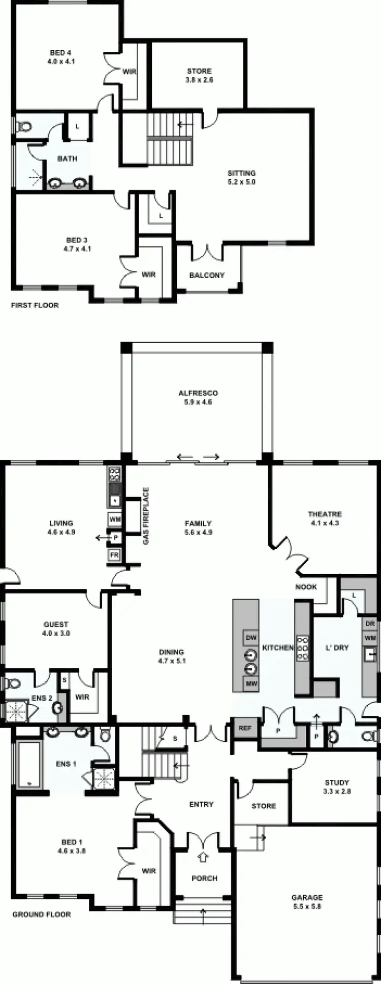 Floorplan of Homely house listing, 33 Castle Road, Woodlands WA 6018