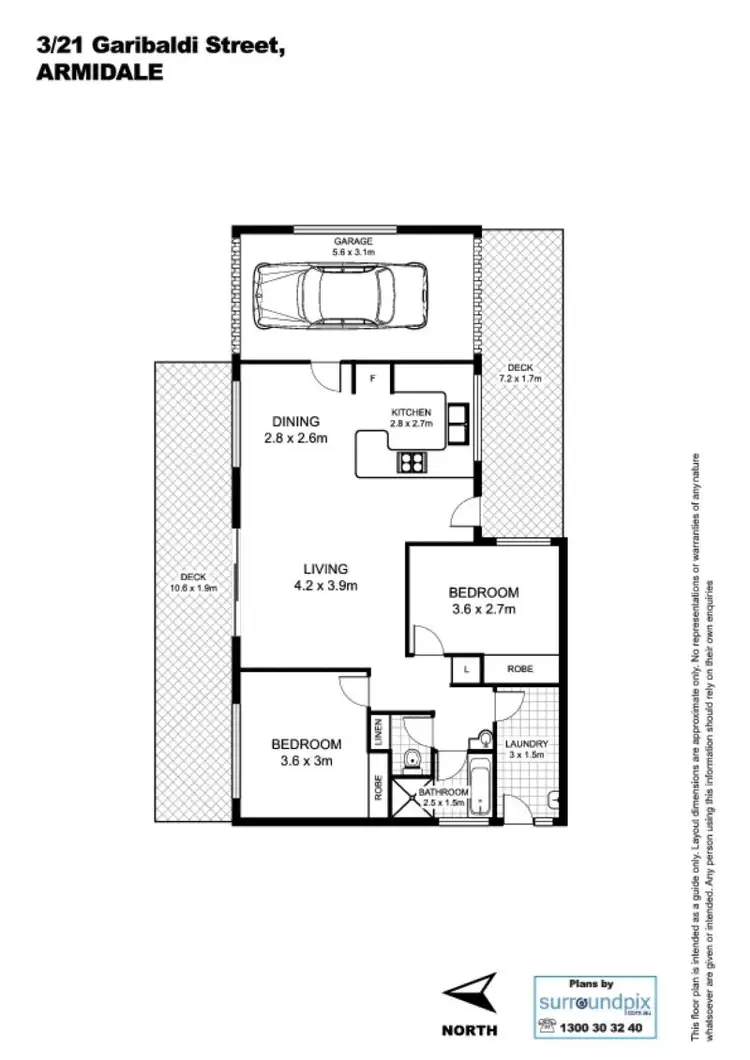 Floorplan of Homely unit listing, Address available on request
