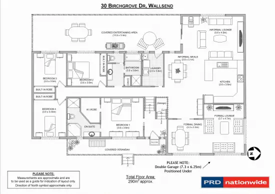 Floorplan of Homely house listing, 30 Birchgrove Drive, Wallsend NSW 2287