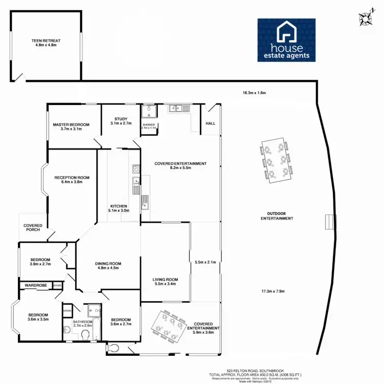 Floorplan of Homely rural property listing, 523 Southbrook-Felton Road, Southbrook QLD 4363