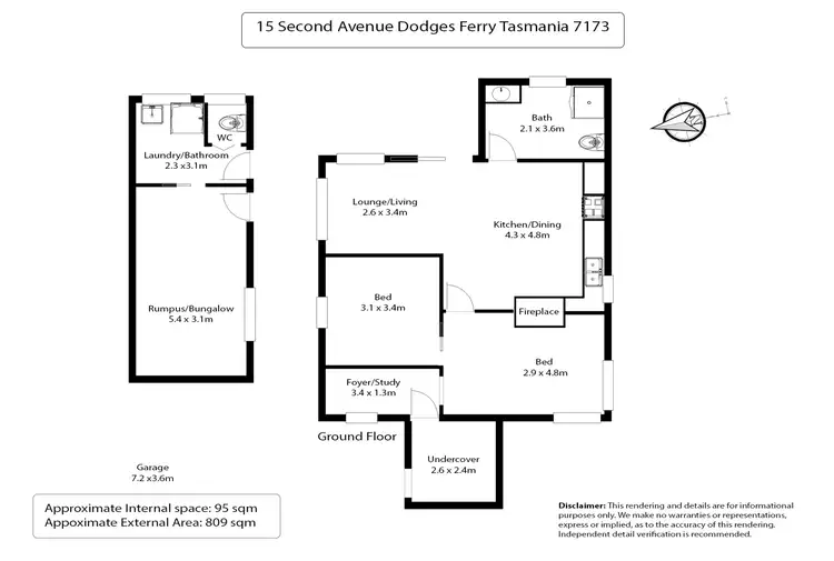 Floorplan of Homely house listing, 15 Second Avenue, Dodges Ferry TAS 7173