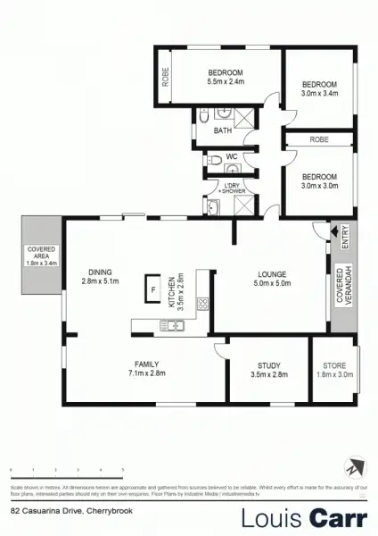 Floorplan of Homely house listing, 82 Casuarina Drive, Cherrybrook NSW 2126