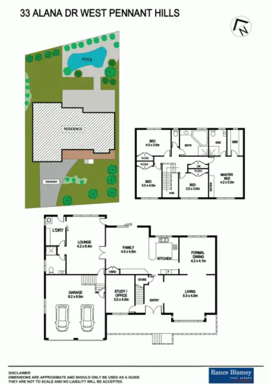 Floorplan of Homely house listing, 33 Alana Drive, West Pennant Hills NSW 2125