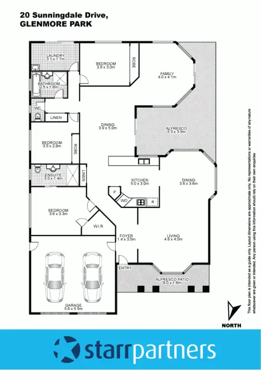 Floorplan of Homely house listing, 20 Sunningdale Drive, Glenmore Park NSW 2745