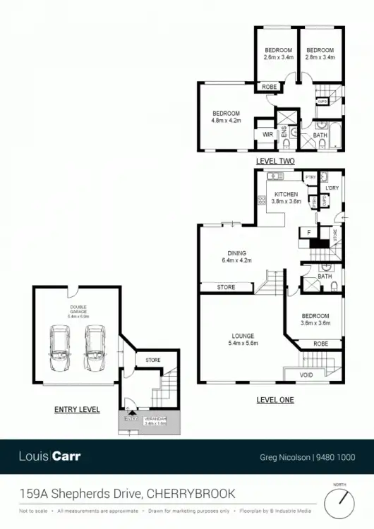 Floorplan of Homely semi-detached listing, 159A Shepherds Drive, Cherrybrook NSW 2126