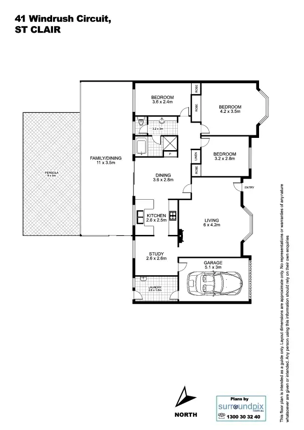 Floorplan of Homely house listing, 41 Windrush Circuit, St Clair NSW 2759