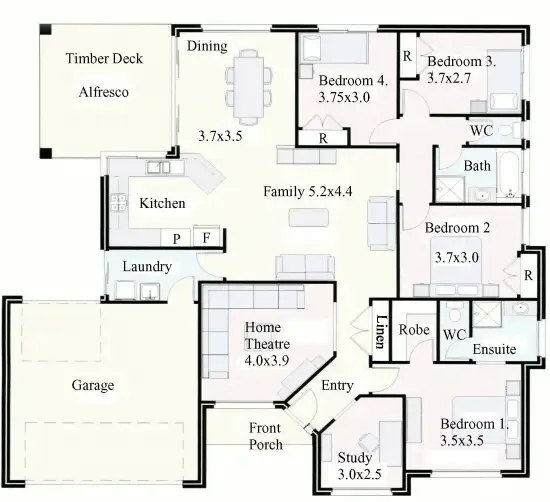 Floorplan of Homely house listing, 50 Lady Penrhyn Dr, Eli Waters QLD 4655