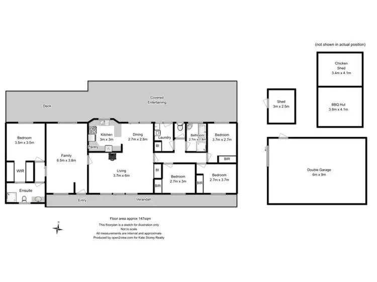 Floorplan of Homely house listing, 2 Riverdown Court, Forcett TAS 7173