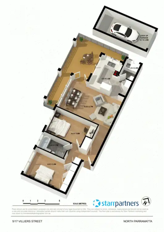 Floorplan of Homely unit listing, 5/17 Villiers St, Parramatta NSW 2150