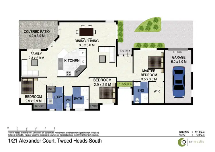 Floorplan of Homely house listing, 1/21 Alexander Court, Tweed Heads South NSW 2486