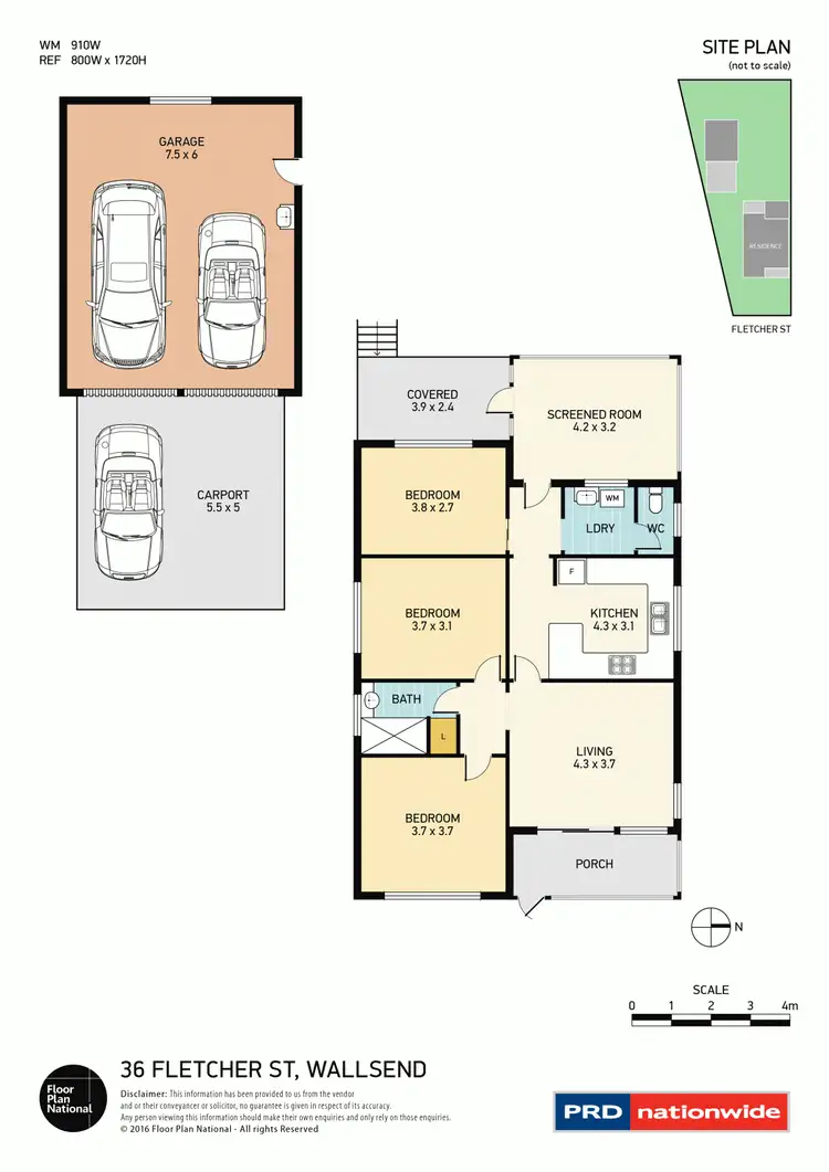 Floorplan of Homely house listing, 36 Fletcher Street, Wallsend NSW 2287