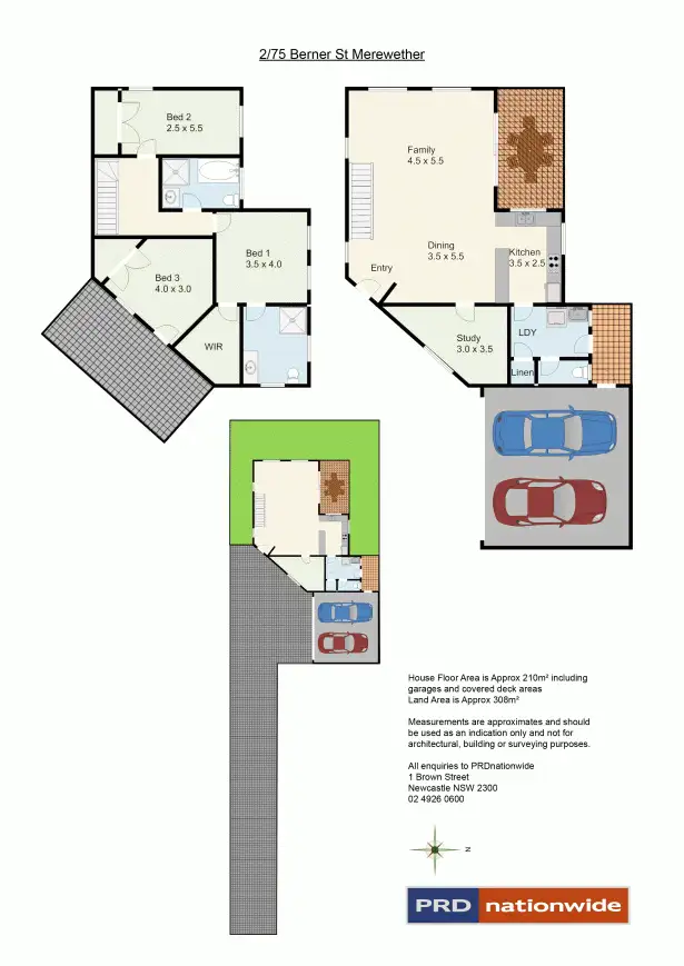Floorplan of Homely townhouse listing, 2/75 Berner Street, Merewether NSW 2291