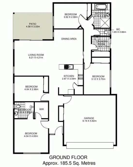 Floorplan of Homely house listing, 10 Lily Close, Caboolture QLD 4510