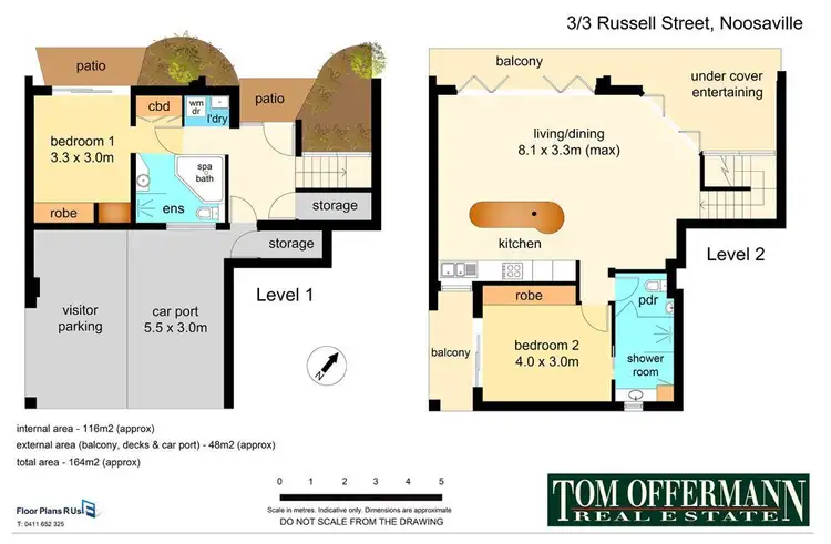 Floorplan of Homely unit listing, 3/3 Russell St, Noosaville QLD 4566