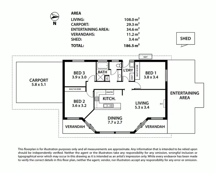 Floorplan of Homely house listing, 60 Fletcher Road, Mount Barker SA 5251