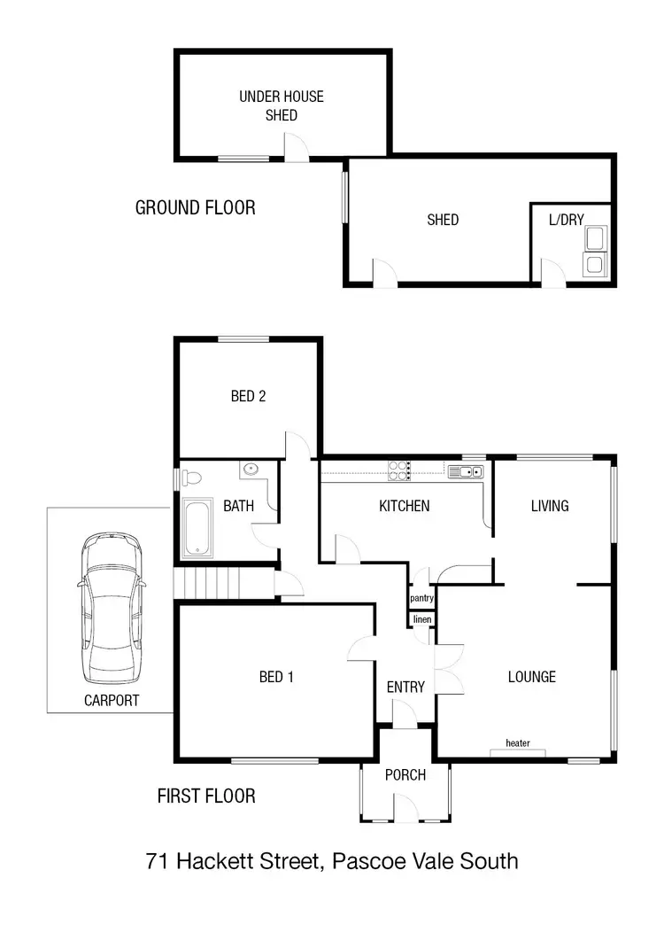 Floorplan of Homely house listing, 71 Hackett Street, Pascoe Vale South VIC 3044