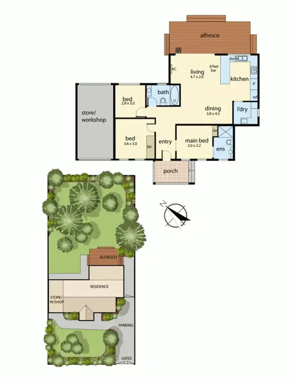 Floorplan of Homely house listing, 17 Hinkler Street, Mount Martha VIC 3934