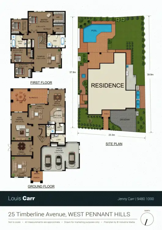 Floorplan of Homely house listing, 25 Timberline Ave, West Pennant Hills NSW 2125