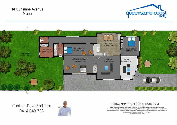 Floorplan of Homely house listing, 14 Sunshine Parade, Miami QLD 4220