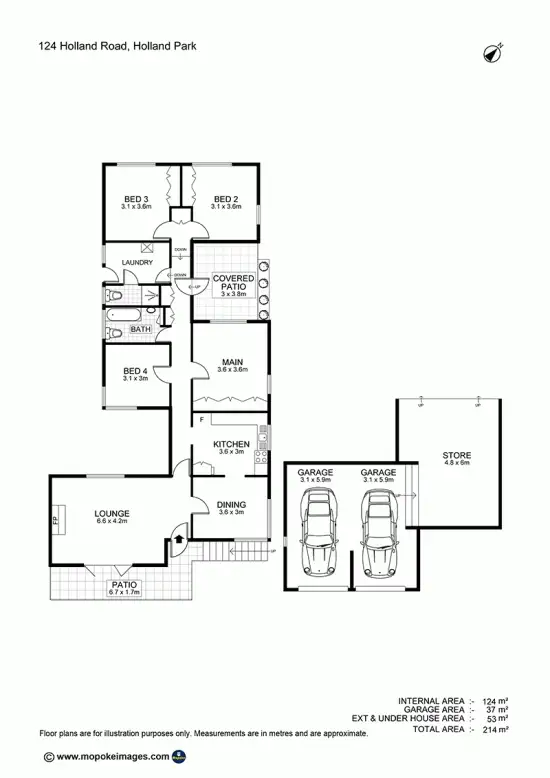 Floorplan of Homely house listing, 124 Holland Road, Holland Park QLD 4121