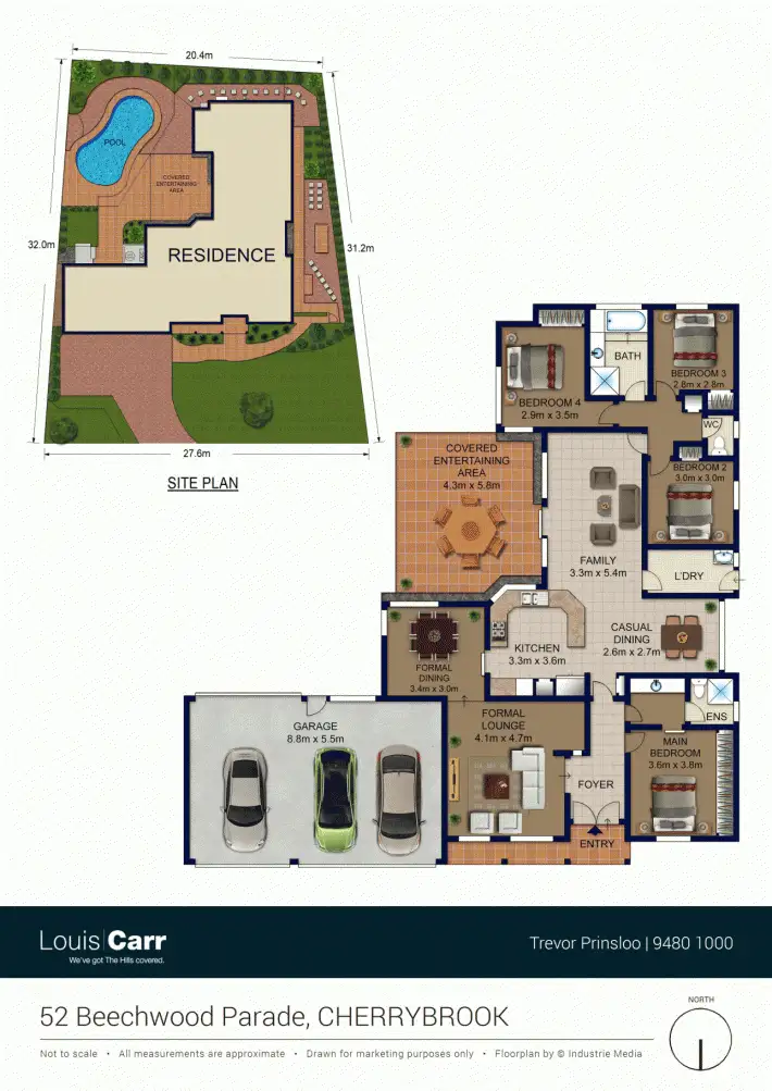 Floorplan of Homely house listing, 52 Beechwood Parade, Cherrybrook NSW 2126