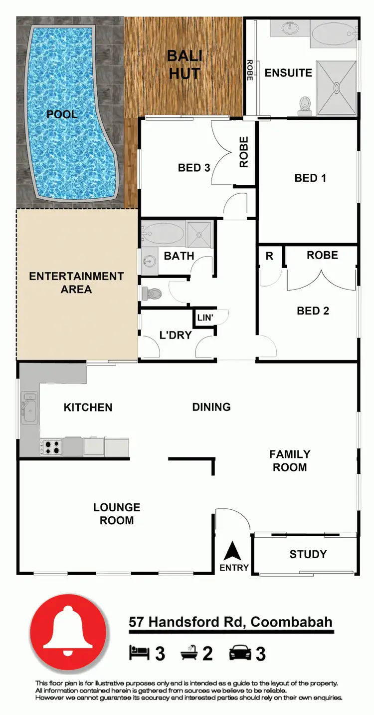 Floorplan of Homely house listing, 57 Hansford Road, Coombabah QLD 4216