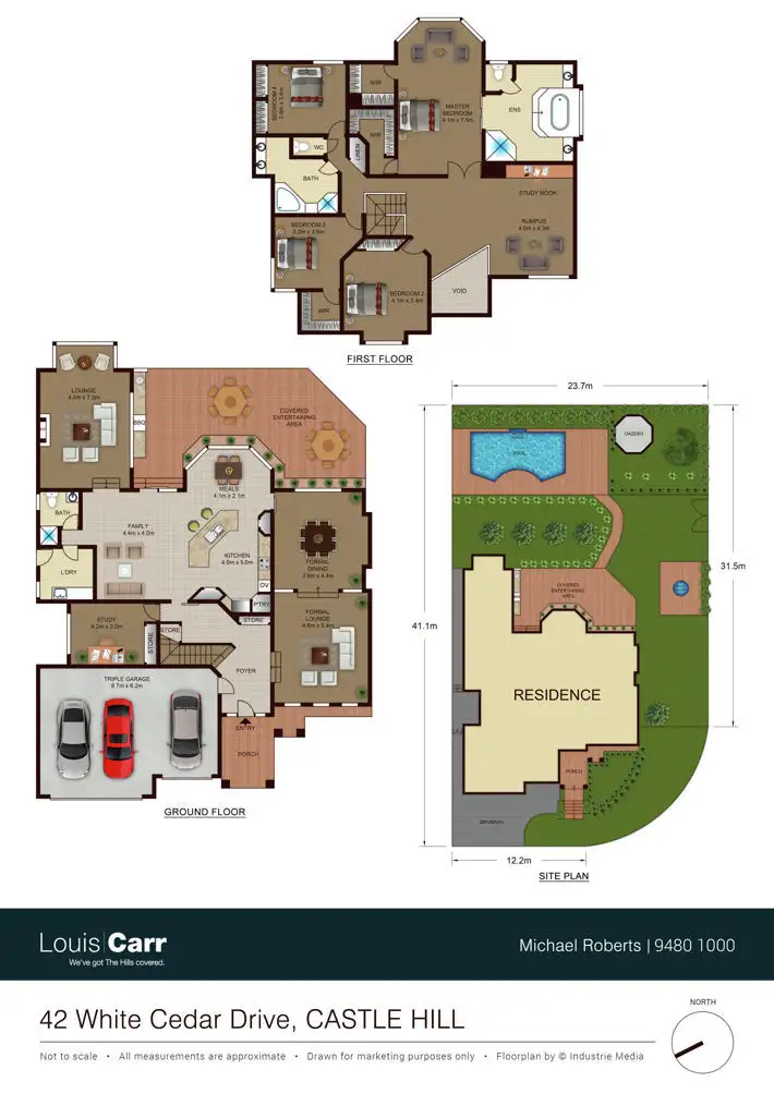 Floorplan of Homely house listing, 42 White Cedar Drive, Castle Hill NSW 2154
