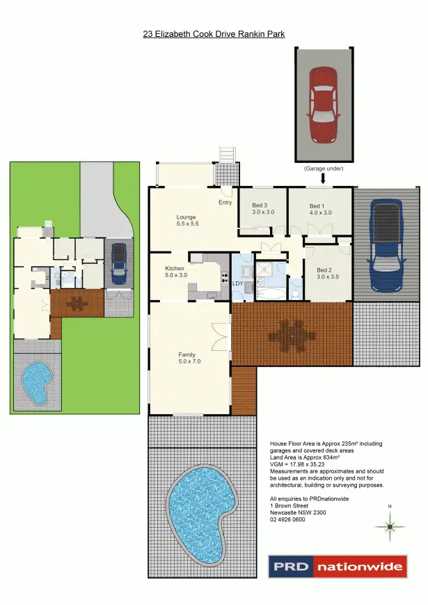Floorplan of Homely house listing, 23 Elizabeth Cook Drive, Rankin Park NSW 2287